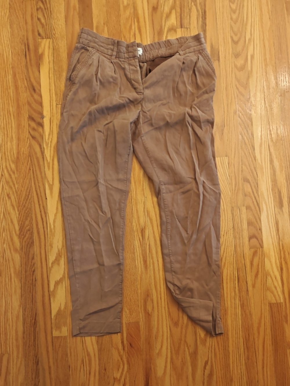 Wilfred Brown Button Up Tapered Pants